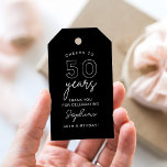 Etiqueta de favor de Festa de aniversário LOLA 50t<br><div class="desc">A coleção Lola exude elegância moderna com suas linhas elegantes e tipografia contemporânea. Seus tons femininos são lindamente balanceados com uma afirmação ousada,  fazer-a uma escolha ideal para a noiva vivaz e moderna.</div>