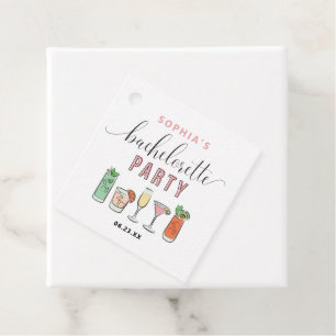 Etiqueta de Favor de Festa de Despedida de Solteir
