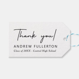 Etiqueta de Favor de Graduação de Cores Editável c