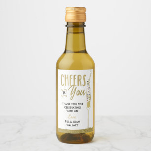 Etiqueta de Favor de Vinho do Partido Aniversário