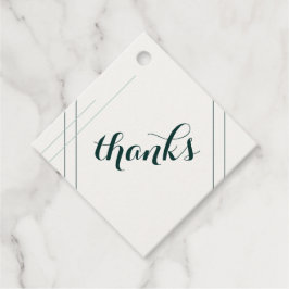 Etiqueta de Favor do Casamento de Arte Emerald e D