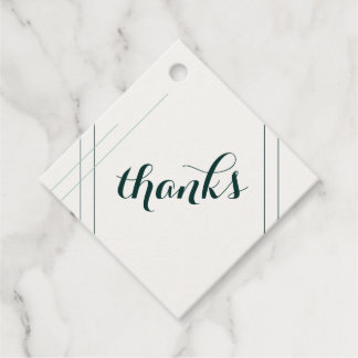 Etiqueta de Favor do Casamento de Arte Emerald e D