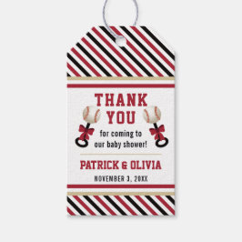 Etiqueta de Favor do Chá de fraldas de Baseball, V