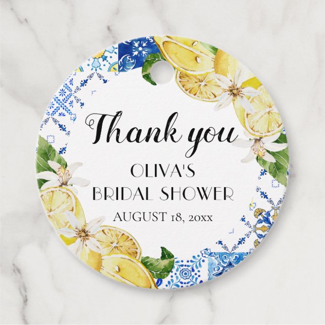 Etiqueta de Favor do Chá de panela Italiano Lemon  (Frente)