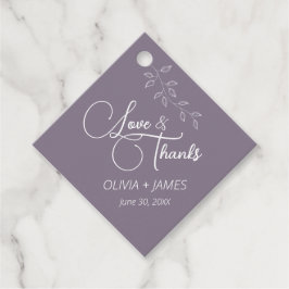 Etiqueta de Favor do Diamante Puro e Botânico Terr