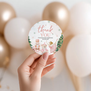 Etiqueta de Favor do Quebra-Nozes Sugar Plum