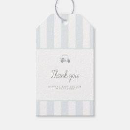 Etiqueta de favor do retângulo de golfe azul