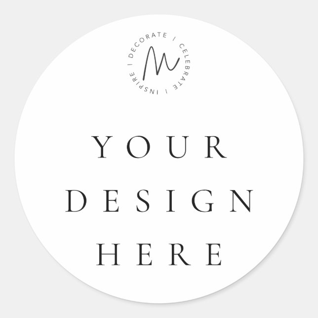 Etiqueta de Favor Personalizada Redonda (Frente)