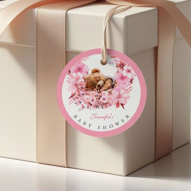 Etiqueta de favorecimento do Chá de fraldas do Urs (Criador carregado)