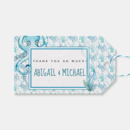 Etiqueta de favorecimento do Chá de fraldas Octopu