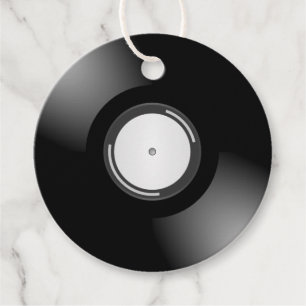 Etiqueta de favorecimento do estilo Vinyl Record p