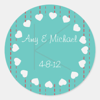 Etiqueta de Favoritos de Corações e Pinstripes