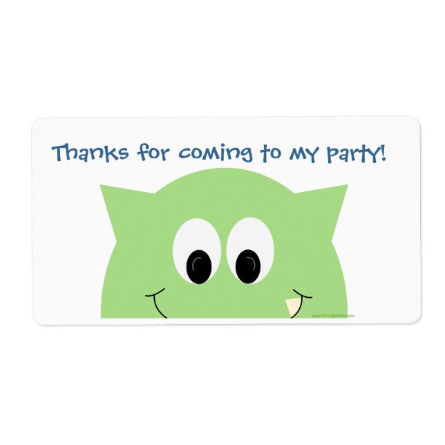 Etiqueta de Favoritos do Monster (Frente)