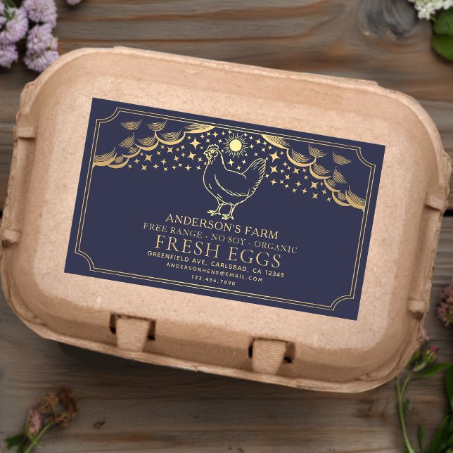 Etiqueta de Fazenda da Família Ovos de Tarot Teste (Criador carregado)