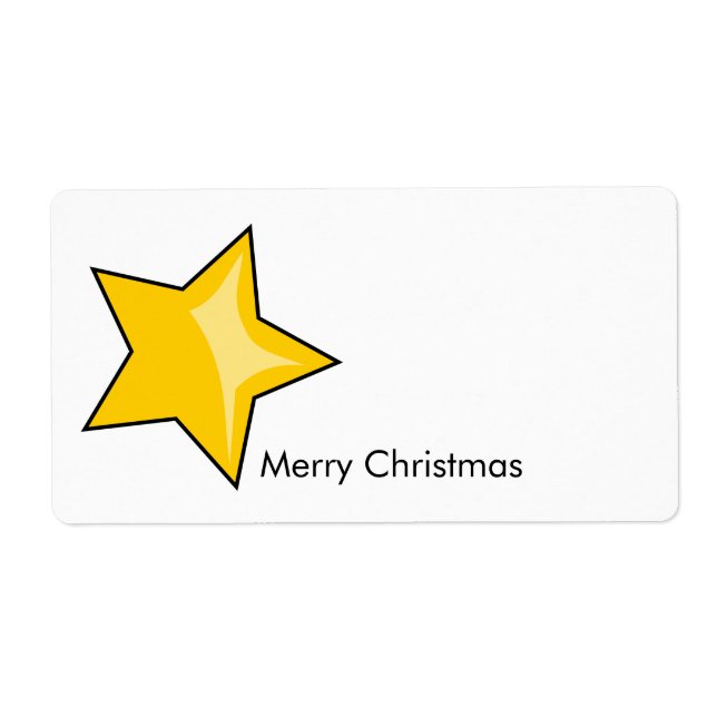 Etiqueta de Feliz Natal (Frente)
