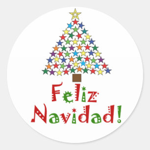 Etiqueta de Feliz Navidad