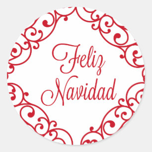 Etiqueta de Feliz Navidad