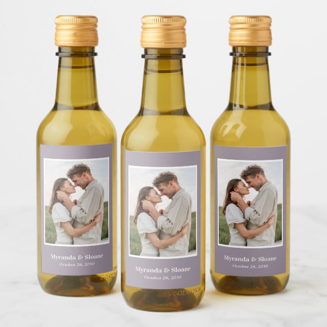 Etiqueta de Festa de noivado de Fotografia do Vinh (Garrafas)