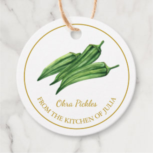 Etiqueta de Fixação Simples de Selhas de Okra