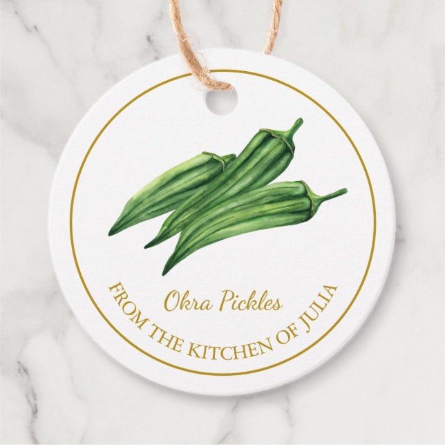 Etiqueta de Fixação Simples de Selhas de Okra (Frente)