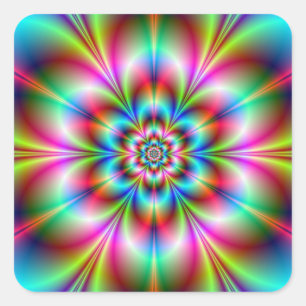 Etiqueta de flower power