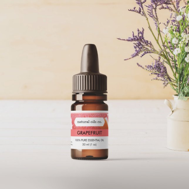 Etiqueta de Fragrância de Óleos Essenciais (Criador carregado)