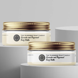 Etiqueta de frasco de cosméticos à prova de água b