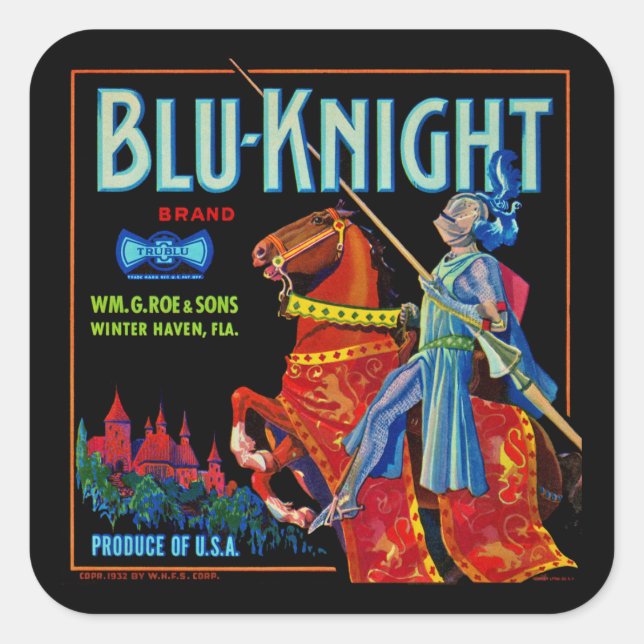 Etiqueta de Fruta do Blu Knight (Frente)