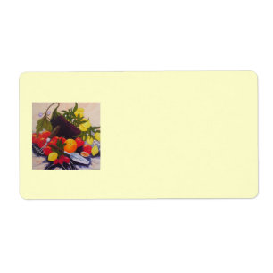 Etiqueta de fruta e remessa de produtos hortícolas