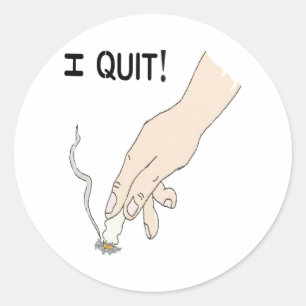 Etiqueta de fumo Quit