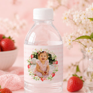 Etiqueta de Garrafa de Água Berry Sweet