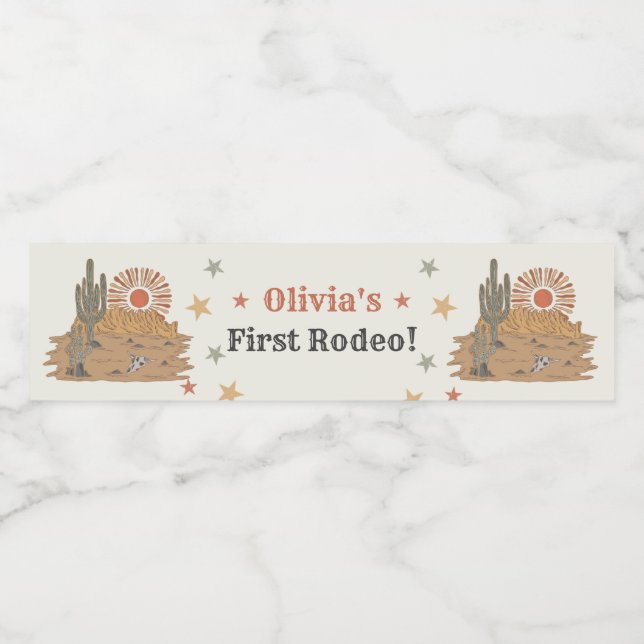 Etiqueta de Garrafa de Água de Festa de aniversári (Rótulo Único)