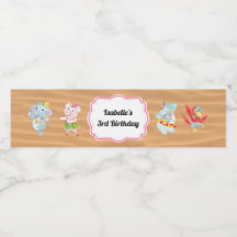 Etiqueta de Garrafa de Água do Partido Luau Beach