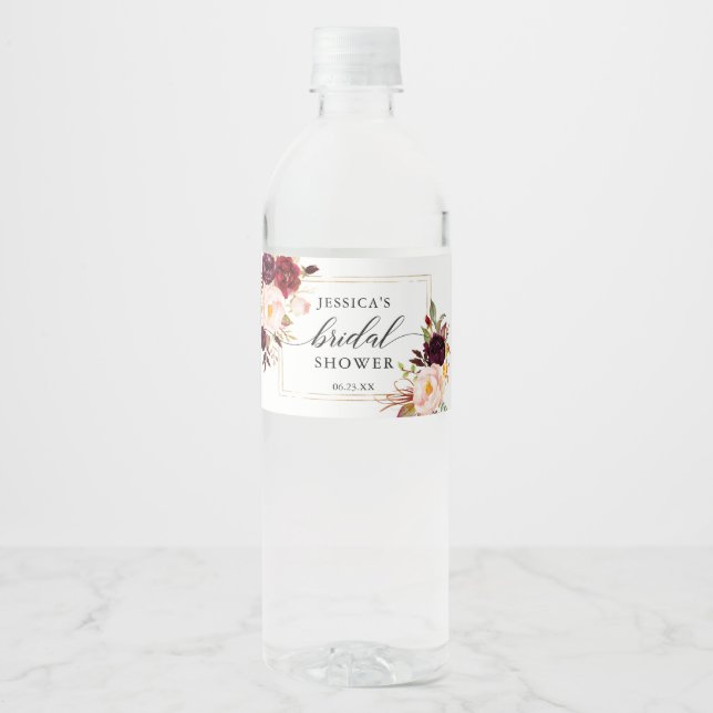 Etiqueta de Garrafa de Água Marsala (Frente)