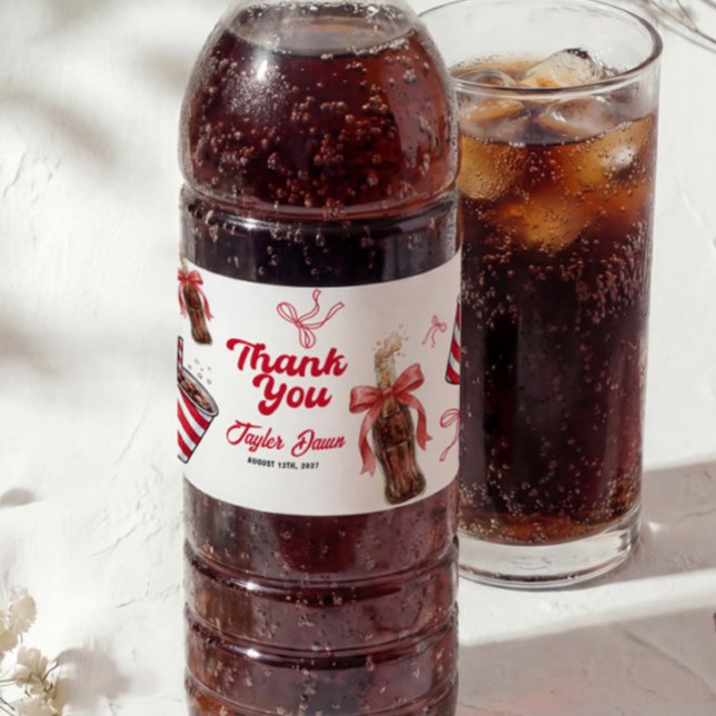 Etiqueta de Garrafa de Água para Chá de Bebê Soda  (Criador carregado)