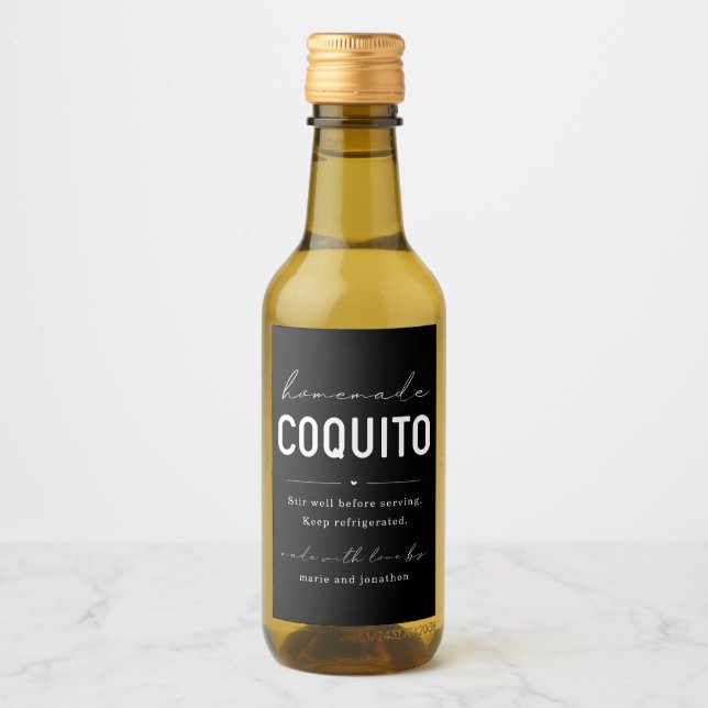 Etiqueta de Garrafa de Coquito (Frente)