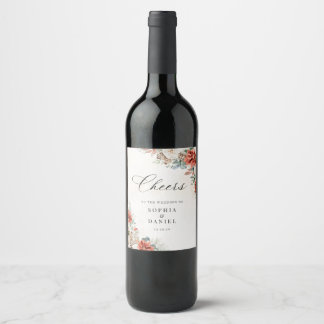 Etiqueta de Garrafa de Vinho para Casamento de Inv