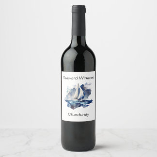 Etiqueta de Garrafa de Vinho Personalizado à Vela