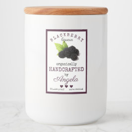 Etiqueta de Garrafa Liquorada de Blackberry Homema