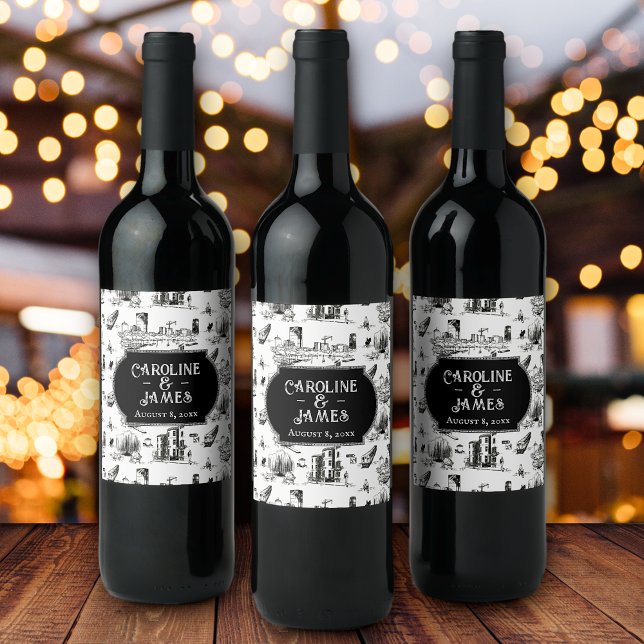 Etiqueta de Garrafa Personalizada de BostonDate de (Criador carregado)