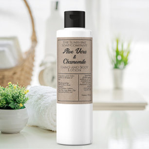 Etiqueta de garrafas de cosméticos à prova d'água