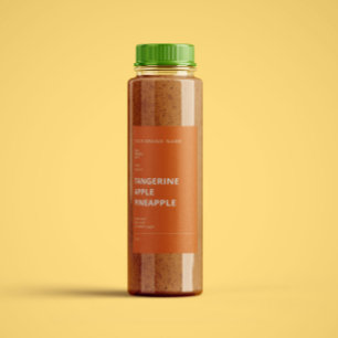 Etiqueta de Garrafas de Suco Minimalista de Luxo