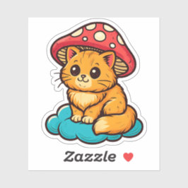 Etiqueta de Gato de Cottagecore