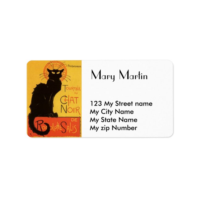 Etiqueta de Gato Preto, (Frente)