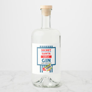 Etiqueta de Gin Novelty Natal