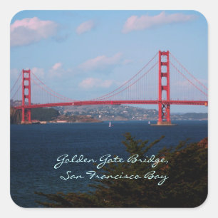 Etiqueta de golden gate bridge
