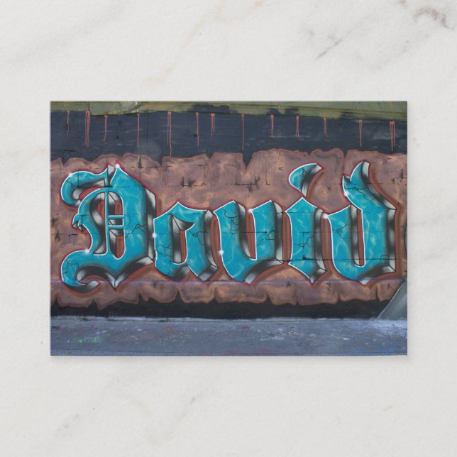 Etiqueta de grafite: David (Frente)