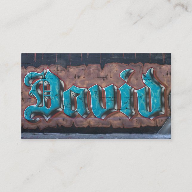 Etiqueta de grafite: David (Frente)