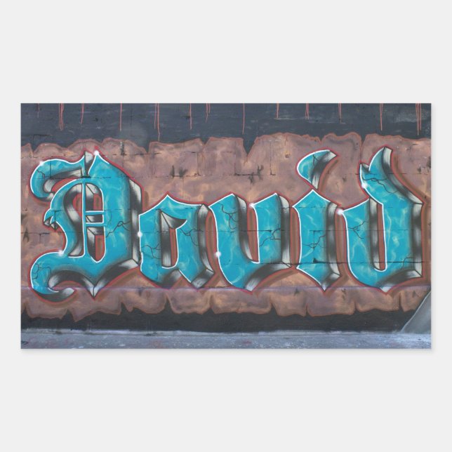 Etiqueta de grafite: David (Frente)