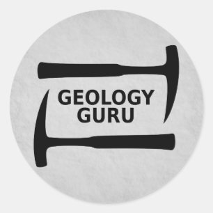 Etiqueta de Guru da geologia